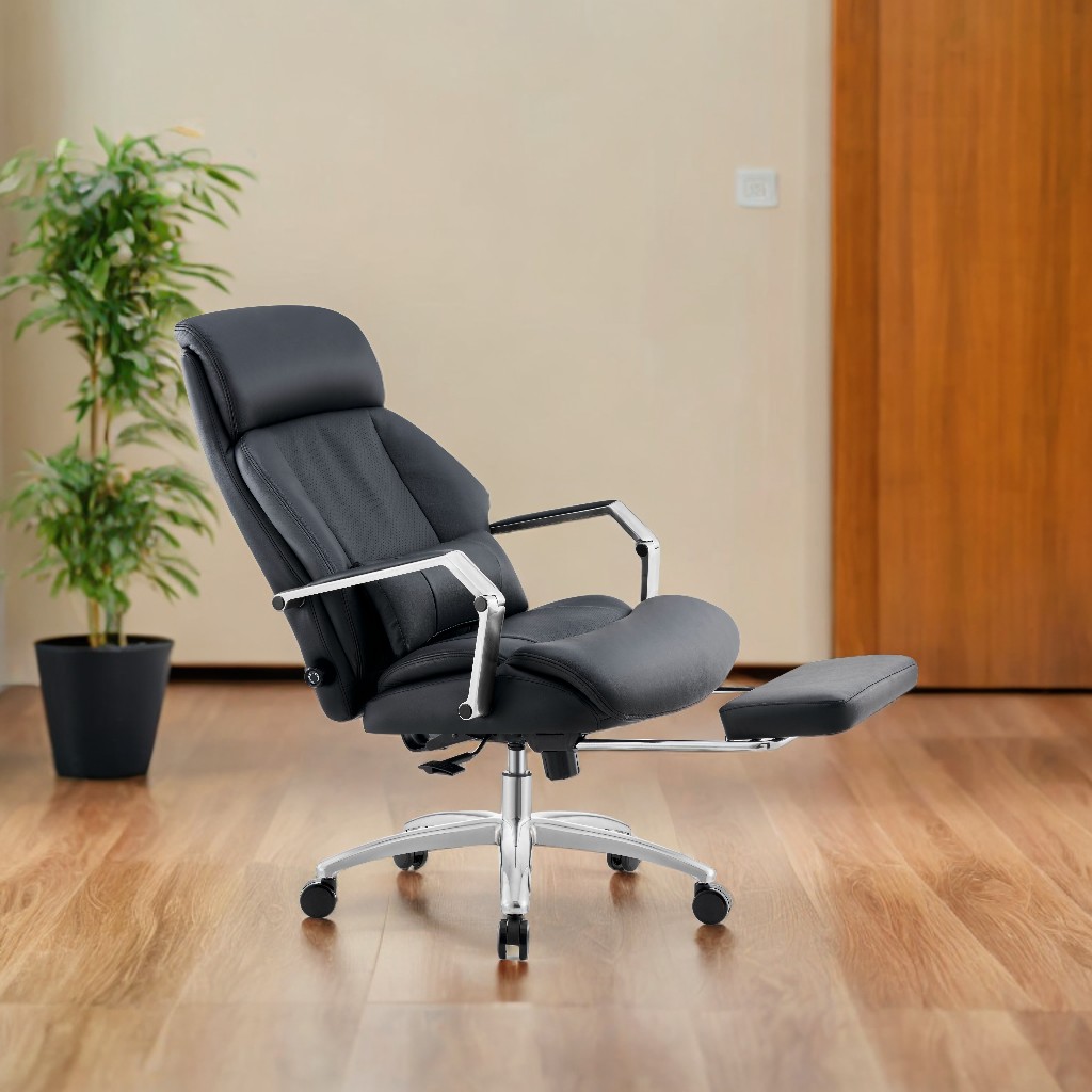 90099A-LF office leather chair with footrest (1)