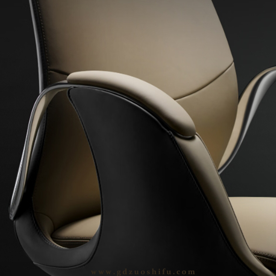 90101B Low back leather chair 1