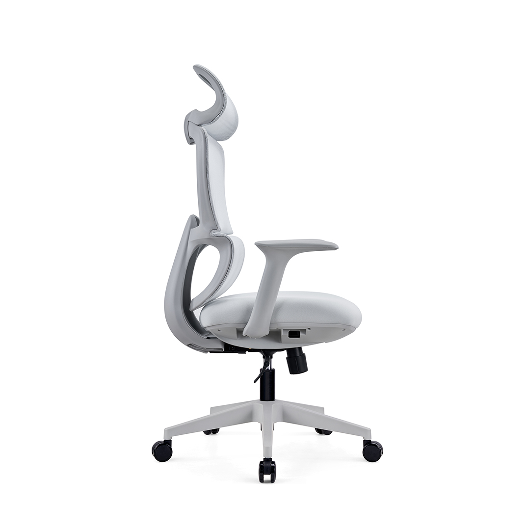 Q319 GREY FRAME OFFICE CHAIR (4)