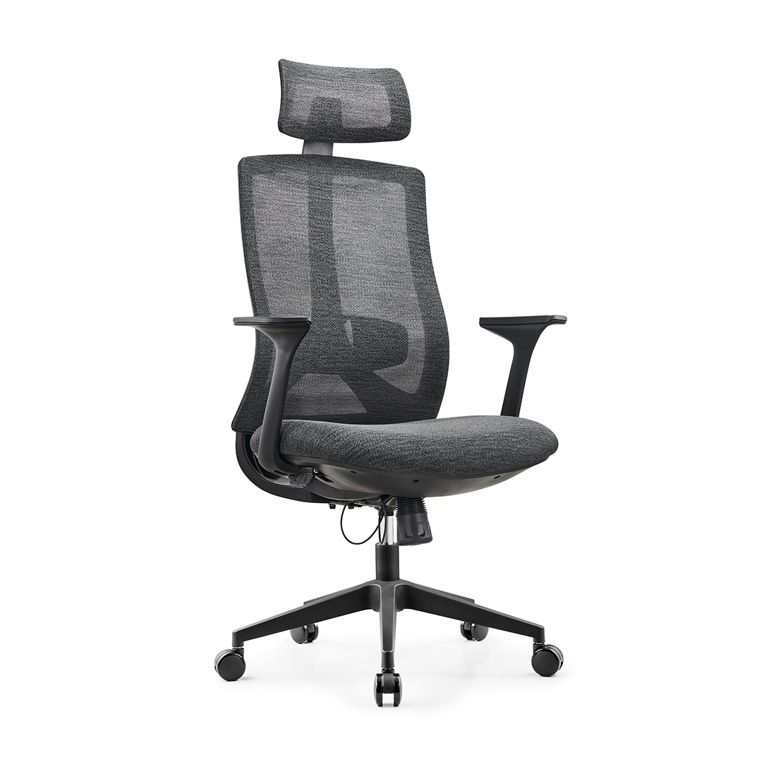Q203A Black frame office chair 1 (2)
