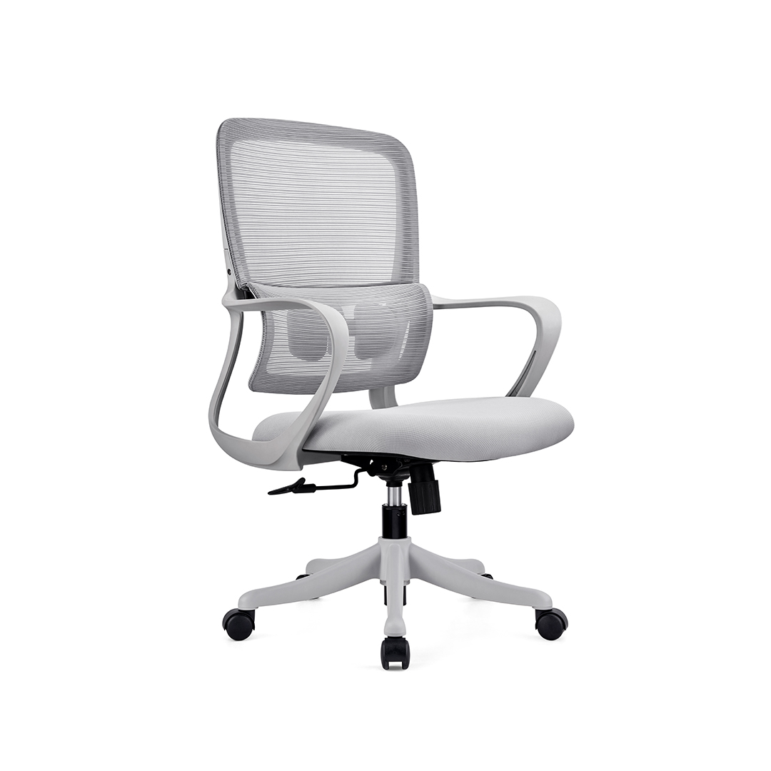 Q306B GREY FRAME LOW BACK CHAIR (5)