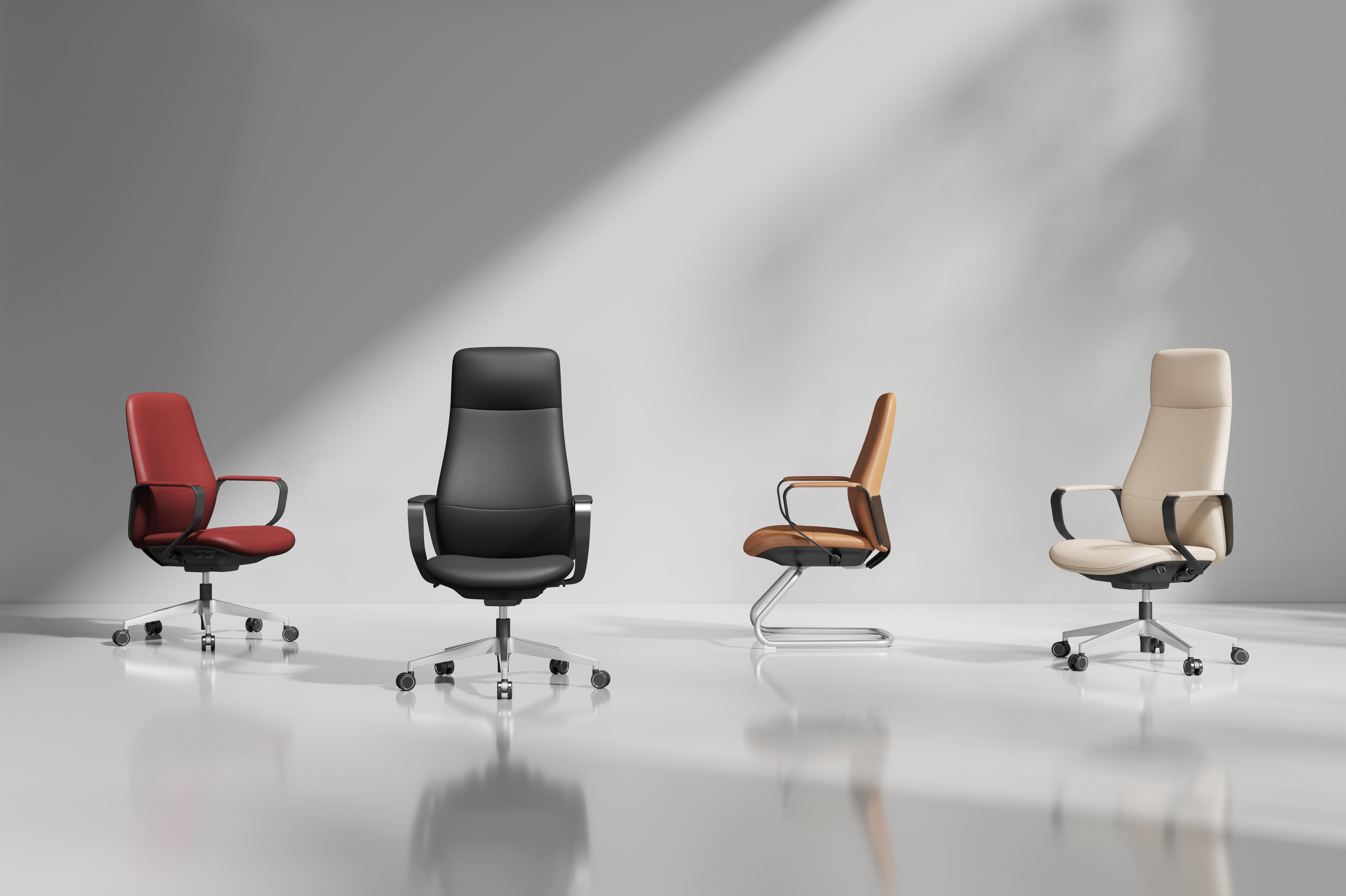 2026 NEW DESIGN LUXURY MEETING LEATHER CHAIR 90128A