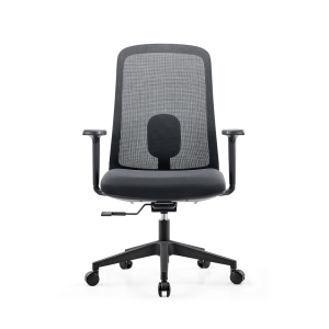 Q323B Black Frame Staff Chair