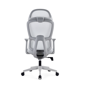2025 New design big headrest office mesh chair Q319A grey frame