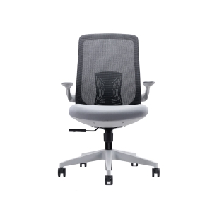 Q201B Grey Frame Low Back Staff Chair